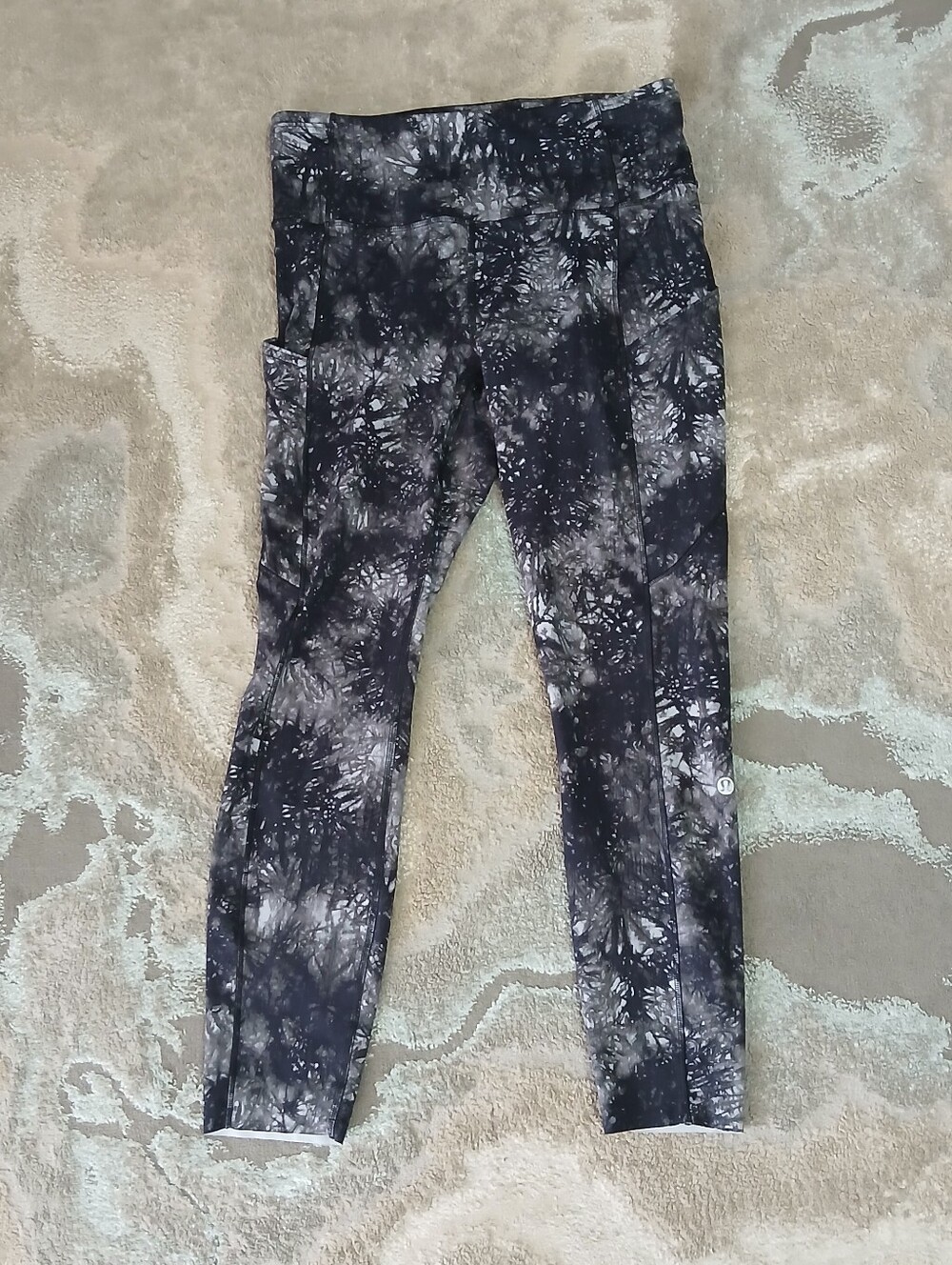 Lululemon Fast and Free High-Rise Tight 25" Nulux Ink Vapor Ice Grey Multi - Picture 3 of 10